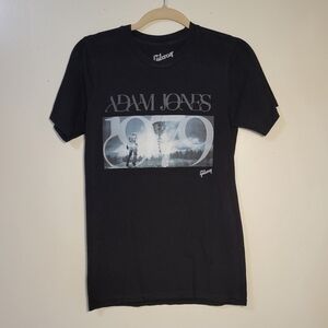 Gibson (Unisex S) Adam Jones 1979 Black 100% Cotton Short Sleeve Tee